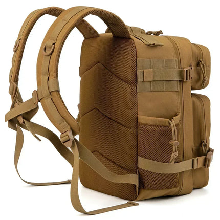25L/45L Tactical Backpack Outdoor for Women/men Laser Cut Molle Hiking 3Day pack School Bag Gym Rucksack with Dual Cup Holder