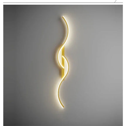 Modern LED Wall Lamp Bedrooms Living Room Indoor Lighting Tv Sofas Bedside Backgrounds Decor Lights Strip Minimalist Wall Light