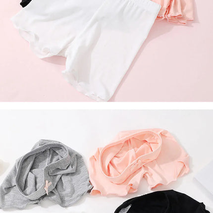 Girls Summer Fashionable and Cute Solid Modal Safety Pants Girls Soft Breathable Safe Leggings Girls Dance Training Safety Pants