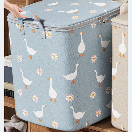 2025 Cotton Quilt Storage Bag Large Capacity Quilt Storage Box Non Woven Clothes Special Storage Moving Luggage Bag Portable