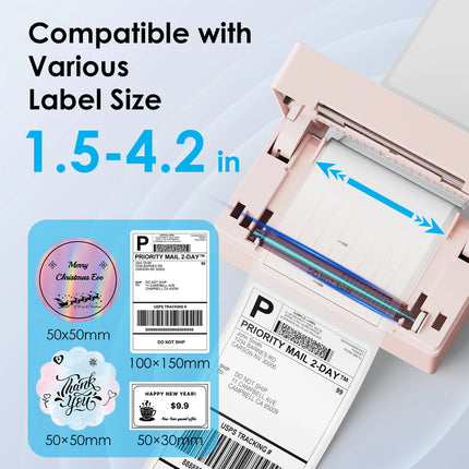 Thermal Label Printer -4x6 Shipping Label Printer for Small Business, Home Use - Compatible with Android, iPhone and Windows