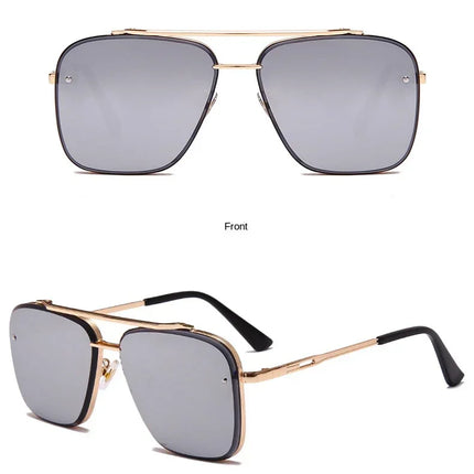 New Gradient Square Vintage Sunglasses For Men Women Luxury Sun Glasses Fashion Male Driving Fishing Eyewear UV400 Óculos De Sol