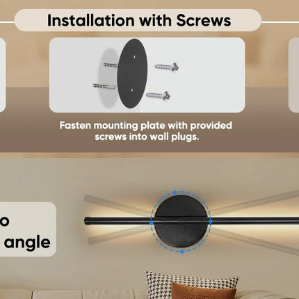 Wall Sconces Battery Operated Wireless USB Rechargeable Wall Lights with Remote Control 360° Rotation LED Dimmable Picture Lamp