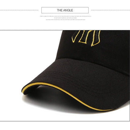 Fashion Letters MY Embroidery Baseball Cap For Women Men Cotton Unisex-Teens Snapback Flat Bill Hip Hop Tide Hats Visors Sun Hat