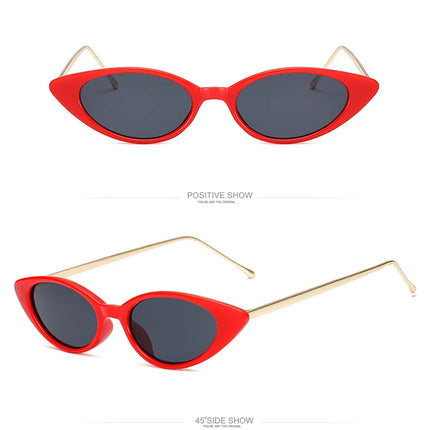 Ladies Cat Eye Sunglasses Women Brand Designer Fashion Small Frame Sun Glasses for Female Trend Glasees UV400 O5