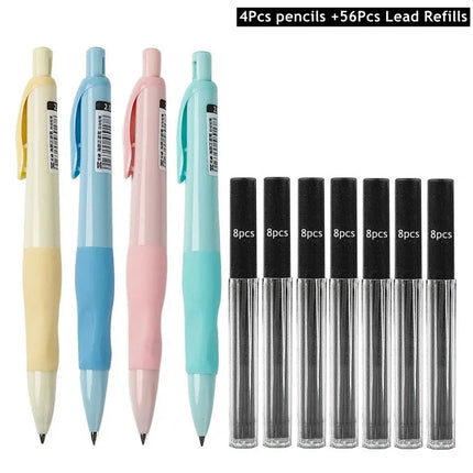 2mm Mechanical Pencils Set Carpenter Drafting HB Pencil 2.0 mm for Drawing Writing Sketching Kawaii School Supplies