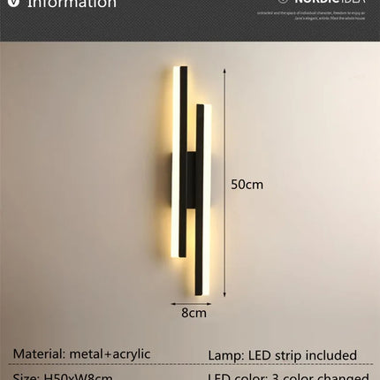 LED Bedroom Wall Lamp Wall Sconces Copper Line Pipe Acrylic Lampshade Indoor Lighting for Living Room Corridor Light Fixture