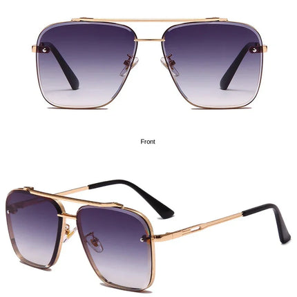 New Gradient Square Vintage Sunglasses For Men Women Luxury Sun Glasses Fashion Male Driving Fishing Eyewear UV400 Óculos De Sol