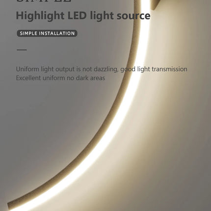 Modern LED Wall Lamp Minimalist Led Light Bedroom Bedside Long Strip Wall Sconces Living Room Home Indoor Lighting Fixture