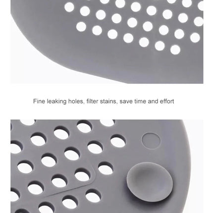 Silicone Sink Strainer, Shower Drain Plug Hair Catcher, Bathtub Kitchen Sink Filter Screen Bathroom Accessories
