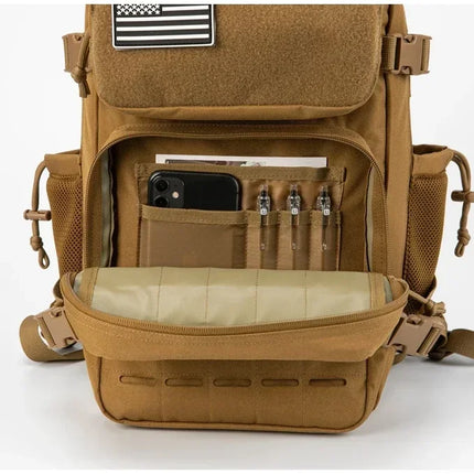 25L/45L Men's and Women's Tactical Backpacks , Outdoor Activities, Small School Backpacks with Water Bottle Holder