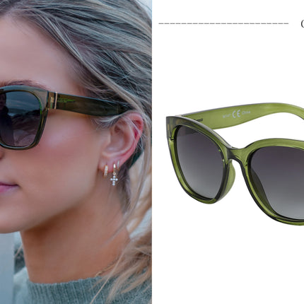 ZENOTTIC Fashion Cateye Polarized Sunglasses for Women - Oversized Sun Glasses UV400 Protection Retro Shades Designer Style