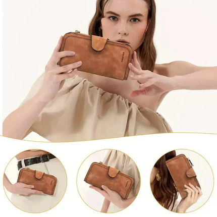 Women Wallets Fashion Lady Wristlet Handbags Long Money Bag Zipper Coin Purse Cards ID Holder Clutch Woman Wallet Burse Notecase