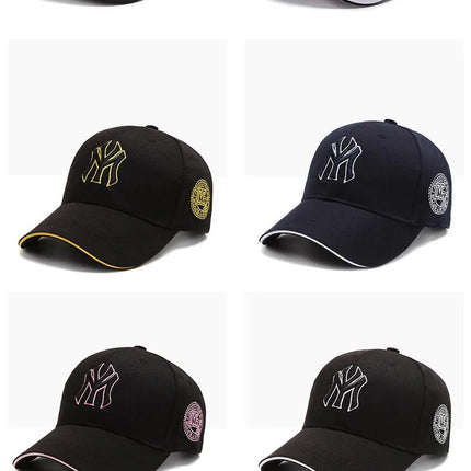 Fashion Letters MY Embroidery Baseball Cap For Women Men Cotton Unisex-Teens Snapback Flat Bill Hip Hop Tide Hats Visors Sun Hat