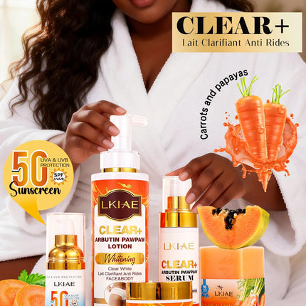 LKIAE Arbutin And Vitamin C Lightening Skin Care Kit, Brighten Dull Skin, Moisturizing, Dark Spot Corrector, For All Skin Tone