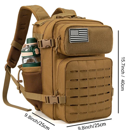 25L/45L Men's and Women's Tactical Backpacks , Outdoor Activities, Small School Backpacks with Water Bottle Holder