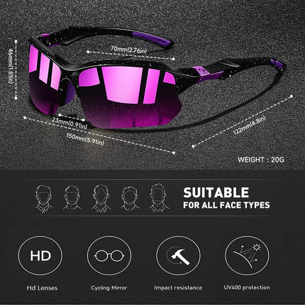 Fashion UV400 Safety Goggles Men Women  Running Mountaineering Sunglasses Bicycle MTB Eyewear Outdoor Sport Eyeglasses