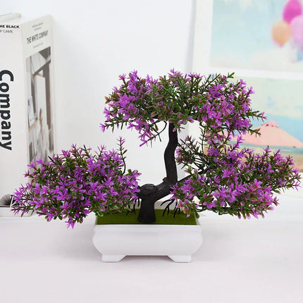 Artificial Plants Bonsai Small Tree Pot Fake Plant Flowers Potted Ornaments for Home Room Table Decoration Hotel Garden Decor