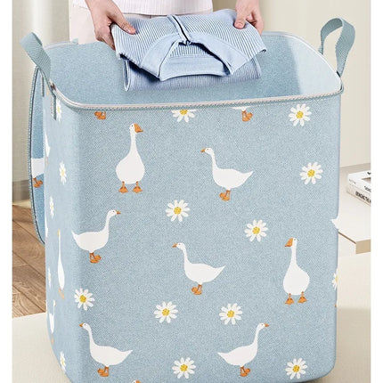 Cotton Quilt Storage Bag Large Capacity Quilt Storage Box Non Woven Clothes Special Storage Moving Luggage Bag Portable