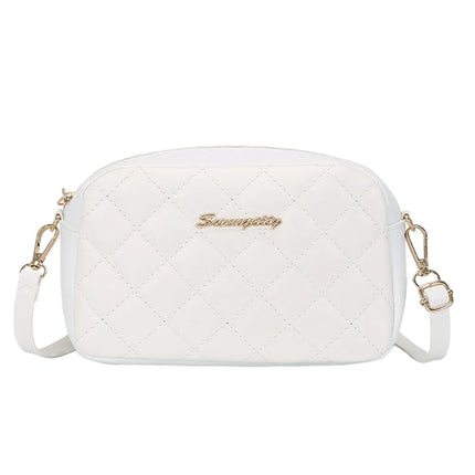 2026 tassel women's small crossbody bag trend diamond grid embroidery camera women's shoulder bag fashion chain crossbody bag