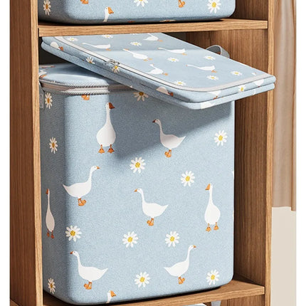 Cotton Quilt Storage Bag Large Capacity Quilt Storage Box Non Woven Clothes Special Storage Moving Luggage Bag Portable