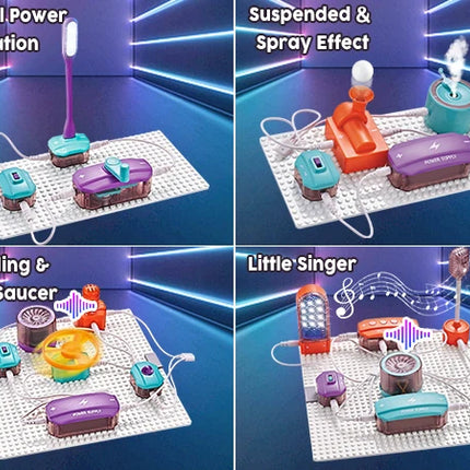 VATOS Science Circuit for Kids DIY Electronics Exploration Kit 150+ Project Physics Experiment Circuit Board Educate Toy Ages 6+