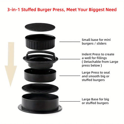 1 Set, Suitable for RV Kitchen, Non-stick Hamburger Machine, Meat Pie Machine Mold, Suitable for Meat Milk Cheese Vegetables