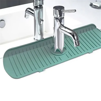 Silicone Faucet Water Catcher Mats,Kitchen Sink Spill-Proof Drying Pads,Anti-Slip Drain and Splash Guard Water Catcher Mat