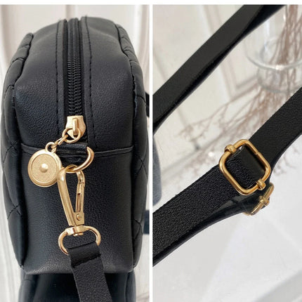 2026 tassel women's small crossbody bag trend diamond grid embroidery camera women's shoulder bag fashion chain crossbody bag