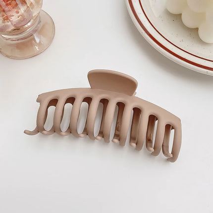 Women Hair Claw Clips Korea Coffee Beige Acrylic Large Hair Claw Hairpin Geometric Barrettes Crab Girl Headwear Hair Accessories