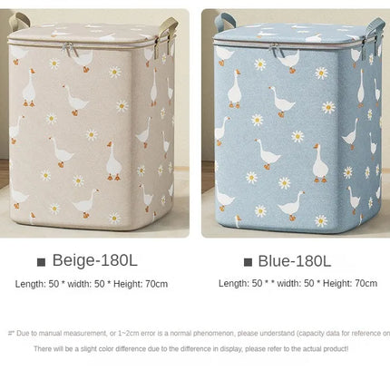 Cotton Quilt Storage Bag Large Capacity Quilt Storage Box Non Woven Clothes Special Storage Moving Luggage Bag Portable