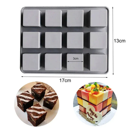 20 Design Silicone Mold For Baking Chocolate Fondant Cake Baking Mold Non-Stick Baking Pan Pastry Doughnut Dessert Making Tools