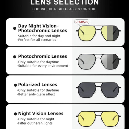 CLLOIO New Fashion Aluminum Photochromic Sunglasses Men Women Polarized Sun Glasses Chameleon Anti-glare Driving Oculos de sol