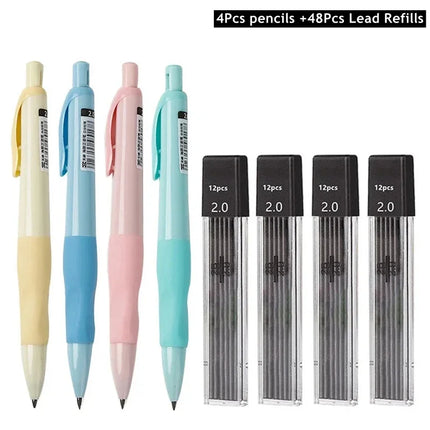 2mm Mechanical Pencils Set Carpenter Drafting HB Pencil 2.0 mm for Drawing Writing Sketching Kawaii School Supplies
