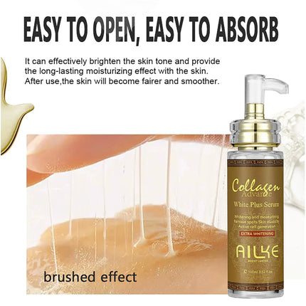 AILKE Collagen Whitening Set, Moisturizer, Hydration, Dark Spot Removal, Brightening Body Lotion, Armpit Whitening Cream