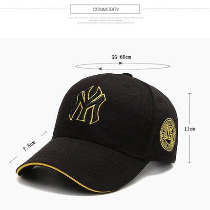 Fashion Letters MY Embroidery Baseball Cap For Women Men Cotton Unisex-Teens Snapback Flat Bill Hip Hop Tide Hats Visors Sun Hat
