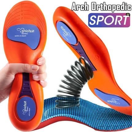 Sport Insoles for Shoes Sole Shock Absorption Deodorant Breathable Cushion Running Insoles for Feet Man Women Orthopedic Insoles