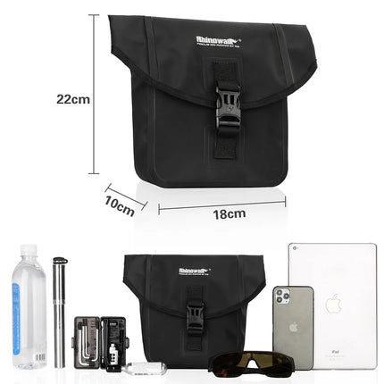 Rhinowalk Electric Scooter Handlebar Bag Waterproof Pannier Bag Multifunction Outdoor Riding Bag Portable Shoulder Bag 2023 New