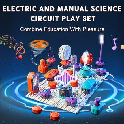 VATOS Science Circuit for Kids DIY Electronics Exploration Kit 150+ Project Physics Experiment Circuit Board Educate Toy Ages 6+