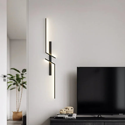 Modern LED Wall Lamp Minimalist Led 13W-18W Light Bedroom Bedside Long Strip Wall Sconces Living Room Home Indoor Lighting