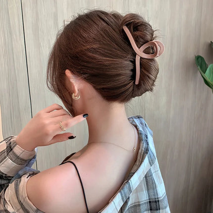 Women Hair Claw Clips Korea Coffee Beige Acrylic Large Hair Claw Hairpin Geometric Barrettes Crab Girl Headwear Hair Accessories