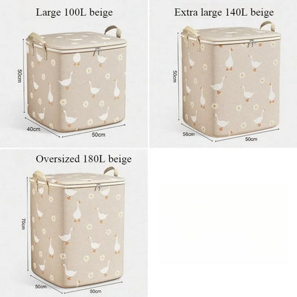 2025 Cotton Quilt Storage Bag Large Capacity Quilt Storage Box Non Woven Clothes Special Storage Moving Luggage Bag Portable