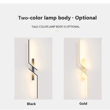 Modern LED Wall Lamp Minimalist Led 13W-18W Light Bedroom Bedside Long Strip Wall Sconces Living Room Home Indoor Lighting