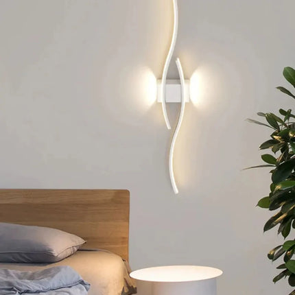 Modern LED Wall Lights Background Bedroom Bedside Aisle Wall Sconce Light Indoor Decoration LED Wall Lamps AC85-265V