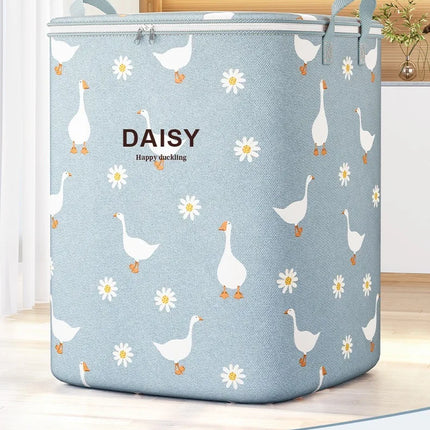 Cotton Quilt Storage Bag Large Capacity Quilt Storage Box Non Woven Clothes Special Storage Moving Luggage Bag Portable