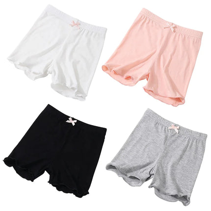 Girls Summer Fashionable and Cute Solid Modal Safety Pants Girls Soft Breathable Safe Leggings Girls Dance Training Safety Pants