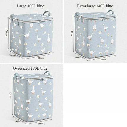 2025 Cotton Quilt Storage Bag Large Capacity Quilt Storage Box Non Woven Clothes Special Storage Moving Luggage Bag Portable