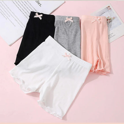 Girls Summer Fashionable and Cute Solid Modal Safety Pants Girls Soft Breathable Safe Leggings Girls Dance Training Safety Pants