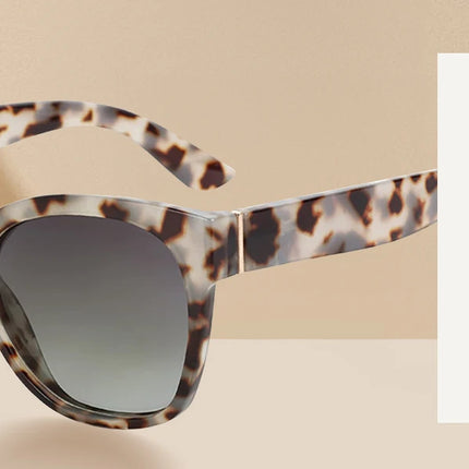 ZENOTTIC Fashion Cateye Polarized Sunglasses for Women - Oversized Sun Glasses UV400 Protection Retro Shades Designer Style