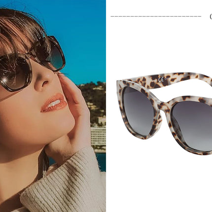 ZENOTTIC Fashion Cateye Polarized Sunglasses for Women - Oversized Sun Glasses UV400 Protection Retro Shades Designer Style